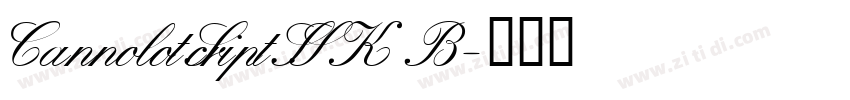 CannolotScriptSSK B字体转换